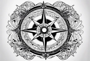 Nordic compass tattoo idea