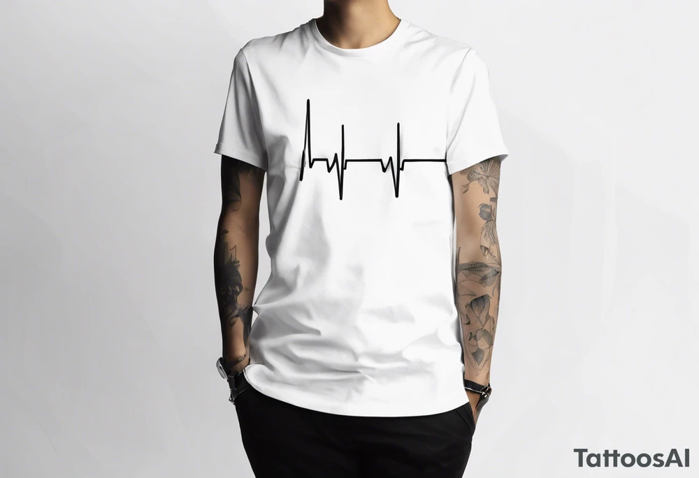 Heartbeat Line tattoo idea