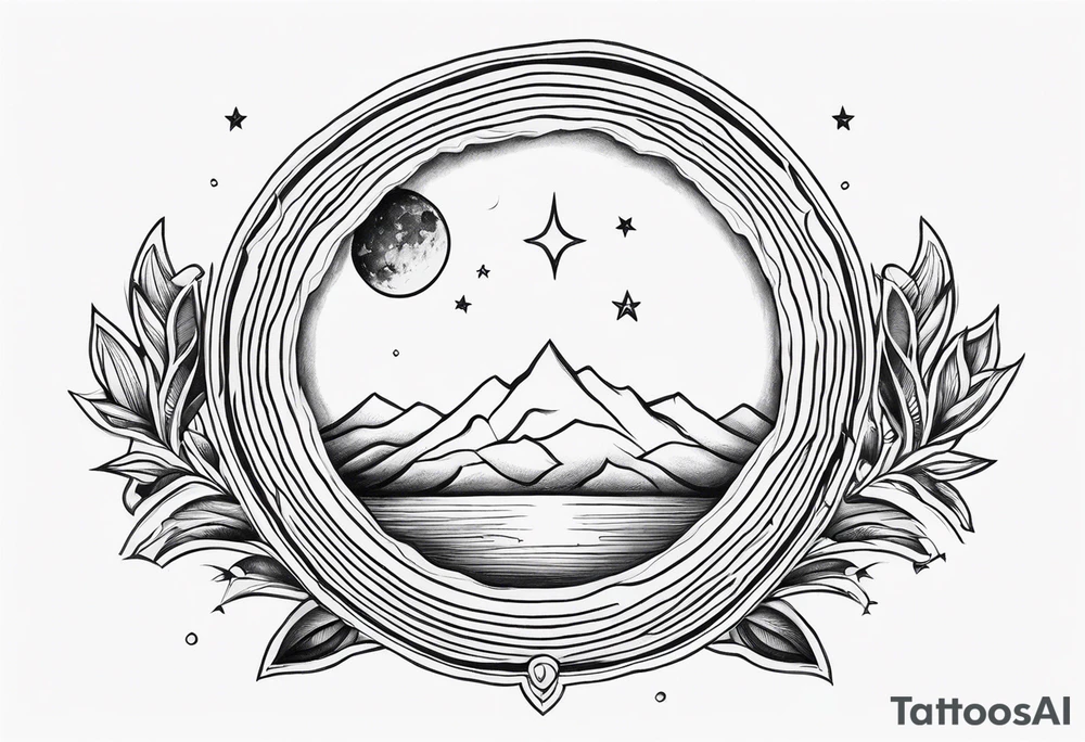 sacred moon tattoo idea