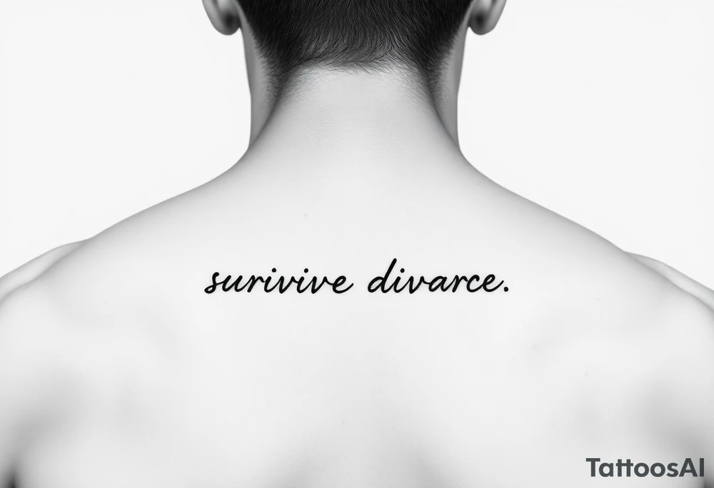 Reminder of surviving divorce tattoo idea