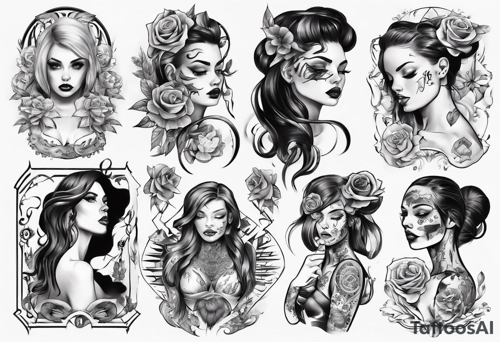 sexy tattoo girl tattoo idea