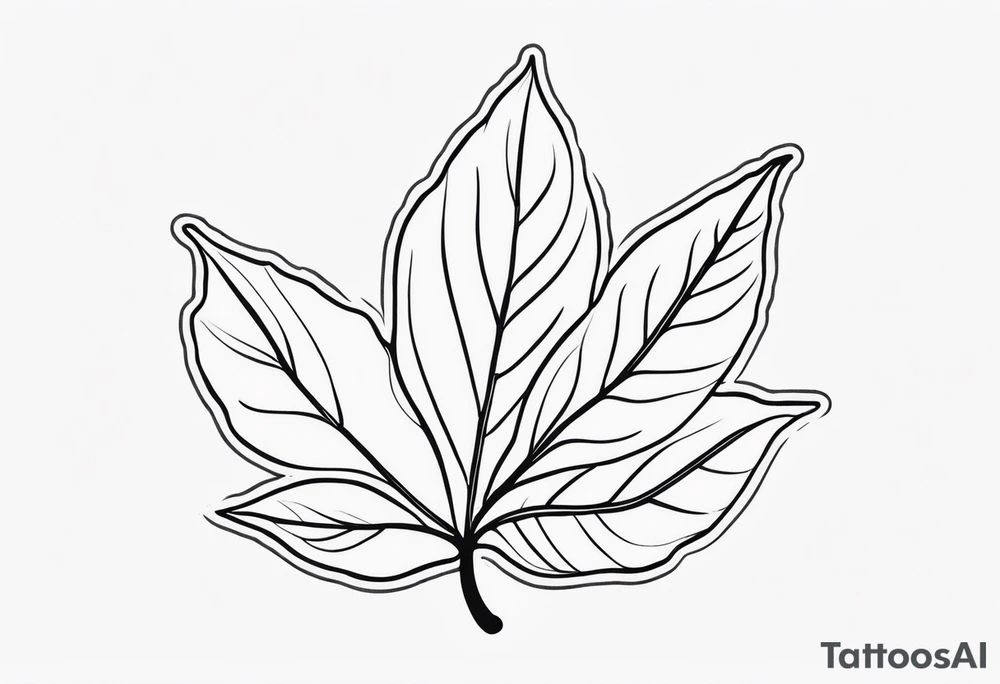 Leaf tattoo idea