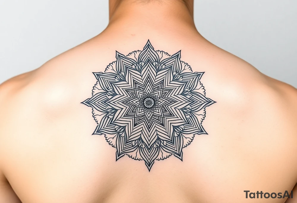 intricate mandala with sacred geometry and cosmic elements tattoo idea intricate mandala with sacred geometry and cosmic elements tattoo idea