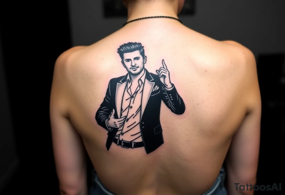 Rick Astley Never Gonna Give You Up Dance Pose tattoo idea