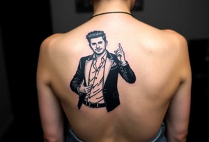 Rick Astley Never Gonna Give You Up Dance Pose tattoo idea