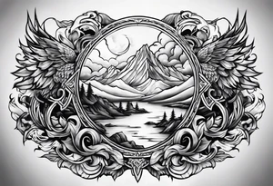 Valhalla fire tattoo idea