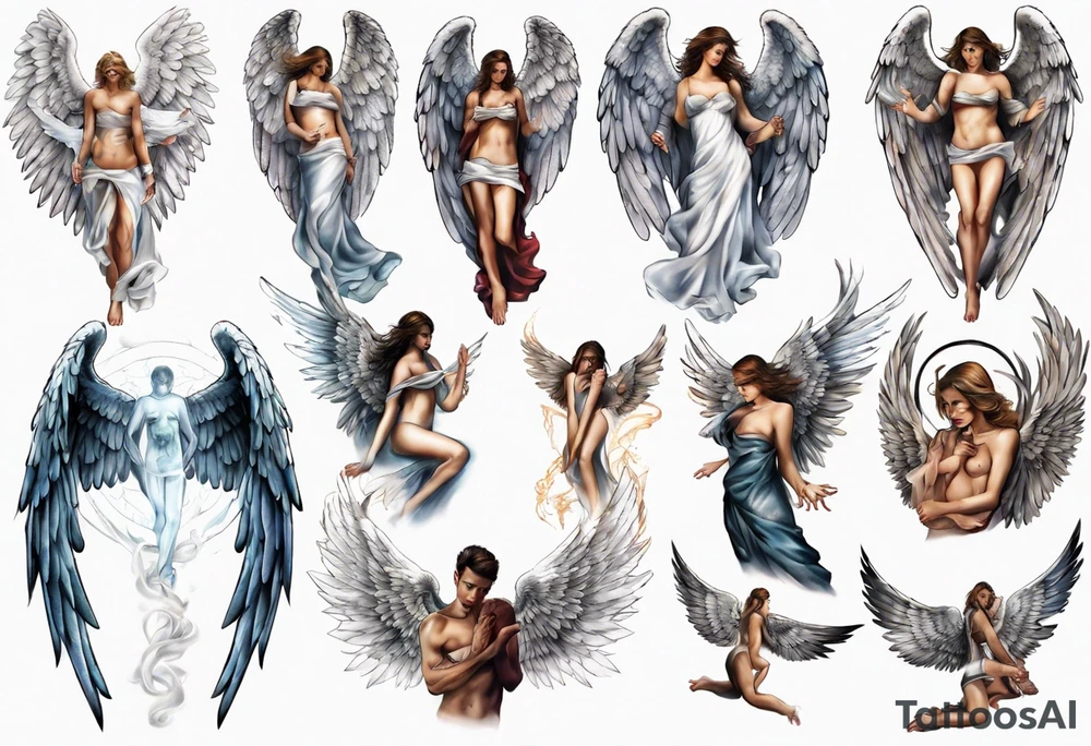 Angel tattoo idea