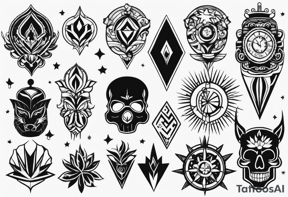 Маски на две ноги tattoo idea