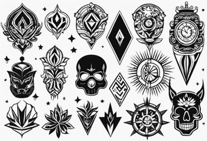 Маски на две ноги tattoo idea