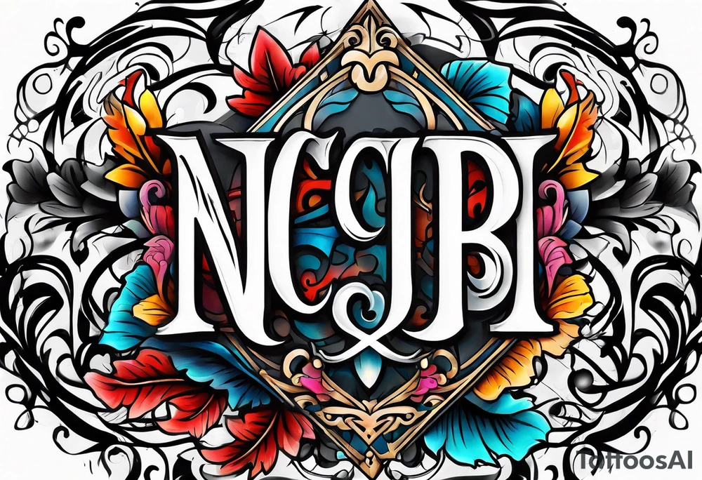 NCJB letters tattoo idea