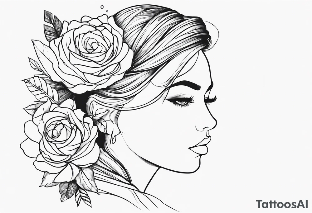 mały wąż z wystającym językiem tattoo idea