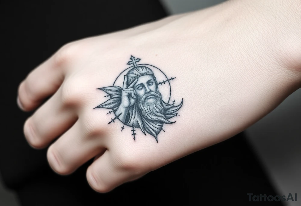 Finding peace in chaos within god tattoo idea