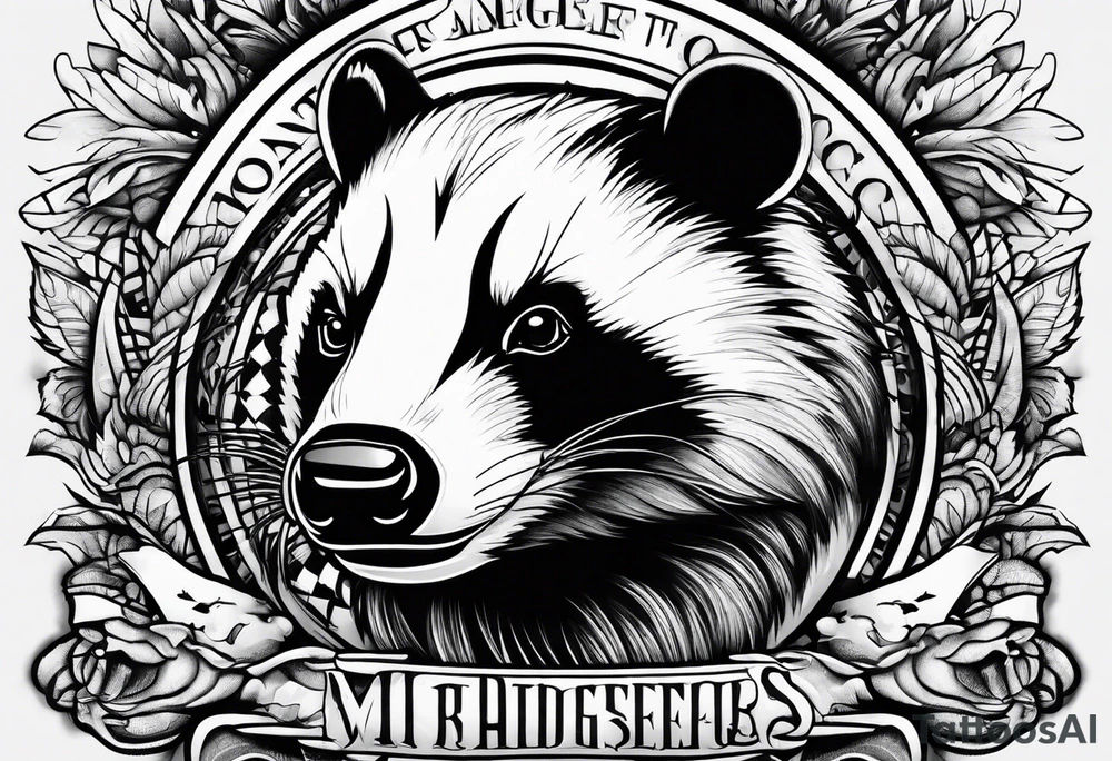 Angry Mc.Badgers tattoo idea