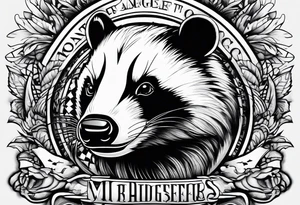 Angry Mc.Badgers tattoo idea