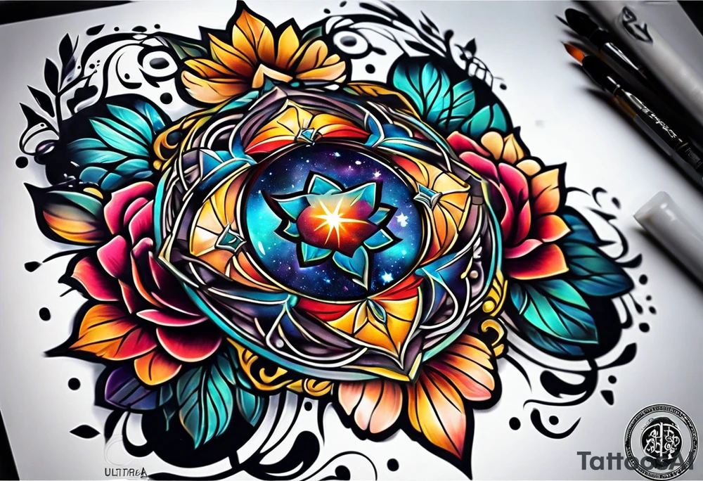 Galaxy tattoo idea