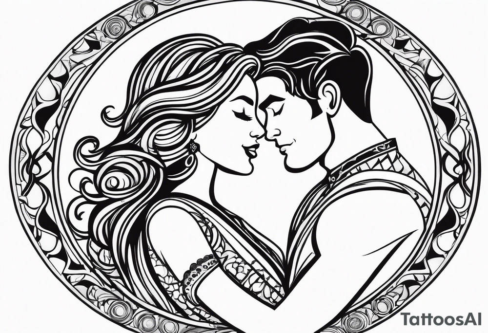 Virgo male leo female zodia signs 

lovers tattoo idea