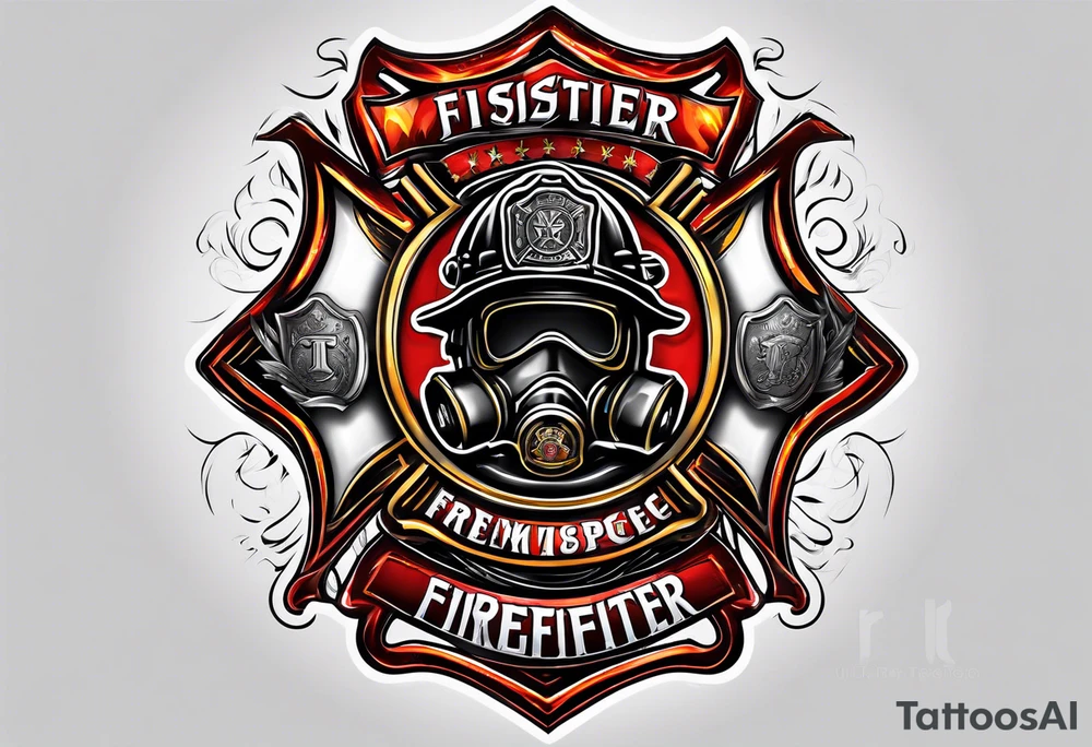 firefighter logo tattoo idea