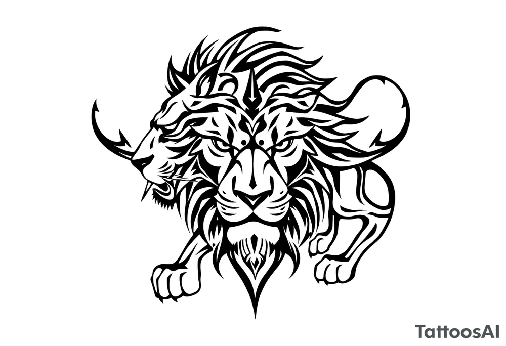 lion tattoo idea