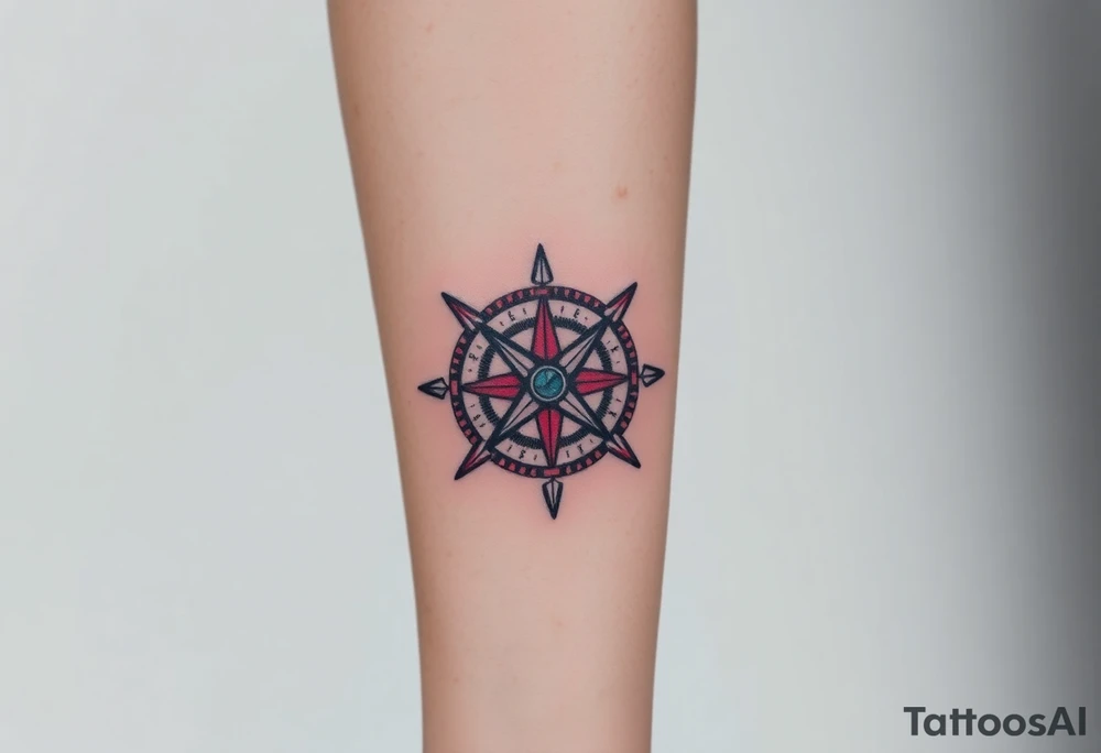 compass tattoo idea