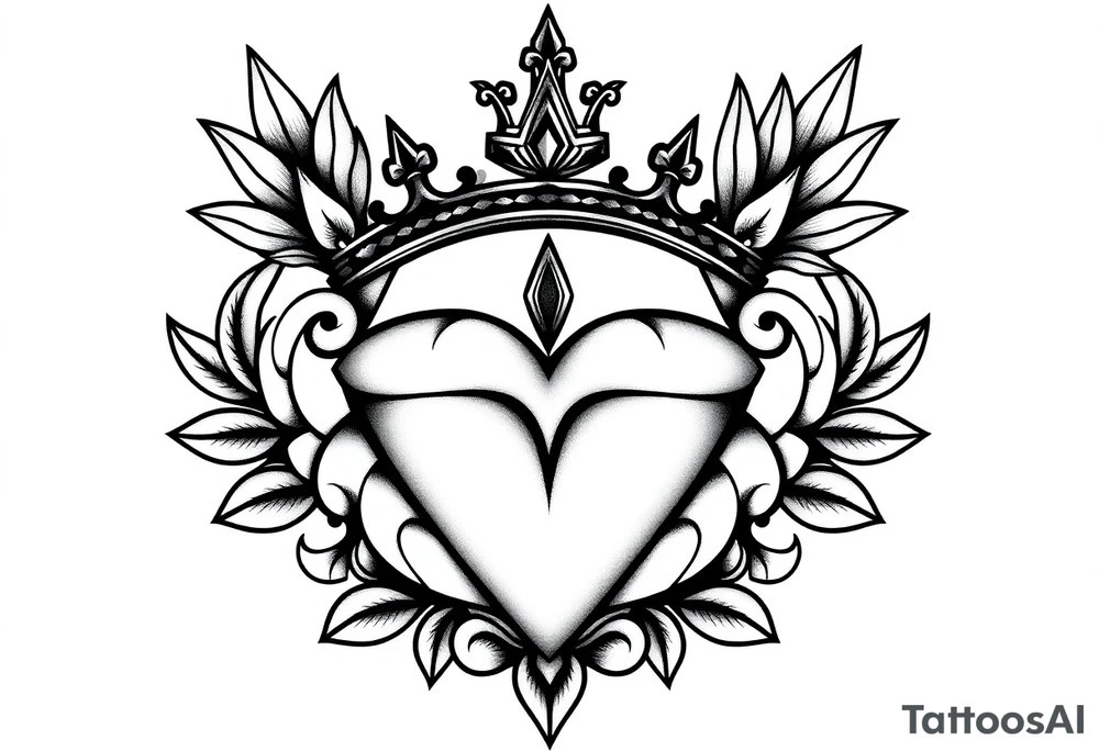 Majestic ,crown pineapple top ,vagina and anus tattoo idea