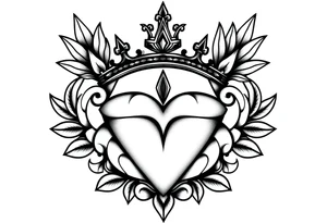 Majestic ,crown pineapple top ,vagina and anus tattoo idea