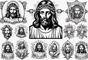 Jesus in a nice tshirt tattoo idea