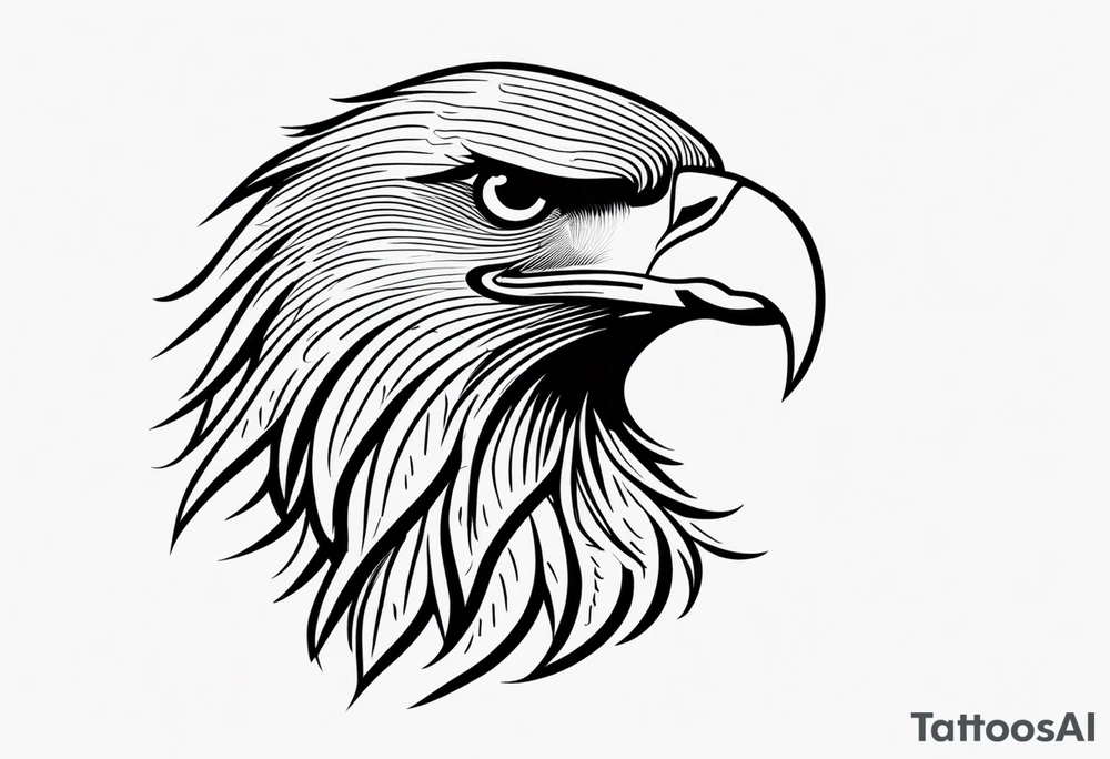an eagle and a sun tattoo idea