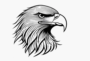 an eagle and a sun tattoo idea