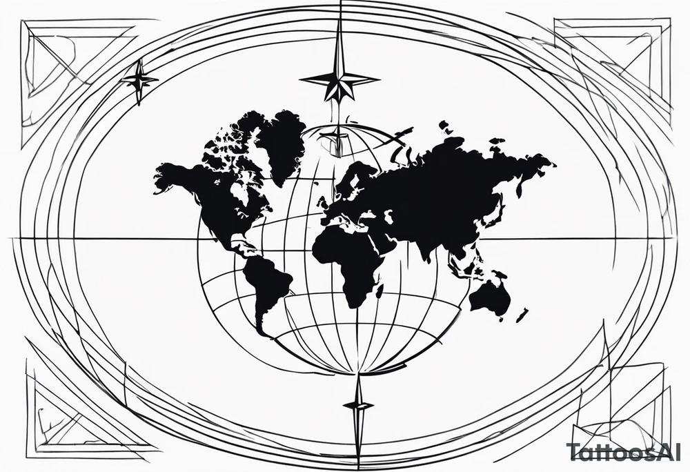 Equator coordinates tattoo idea