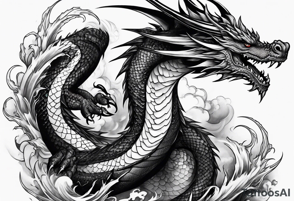 forearm dragon tattoo tattoo idea