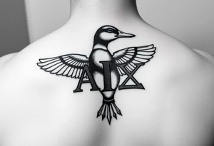 Duck hunting with Greek letters for alpha gamma rho tattoo idea