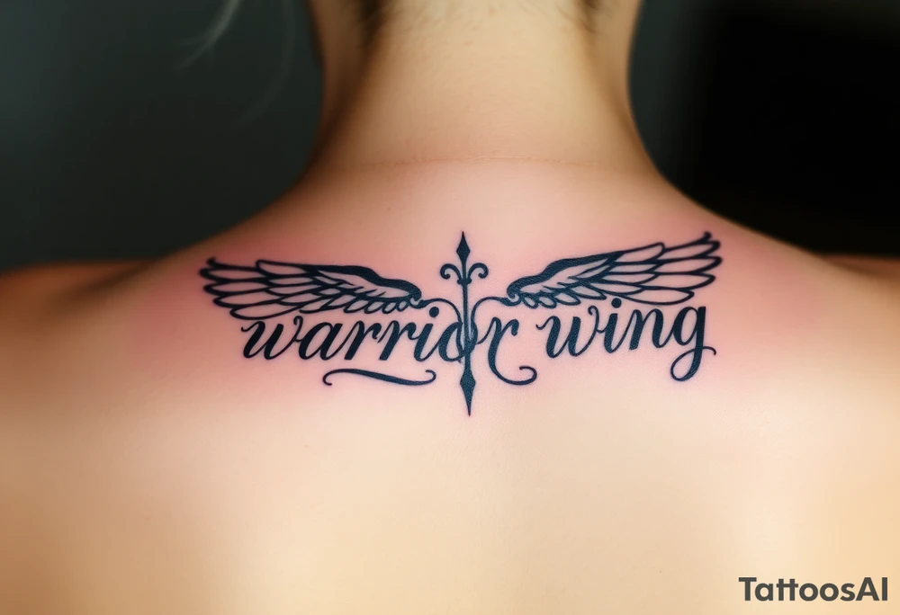 warrior wing tattoo idea