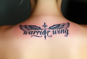 warrior wing tattoo idea