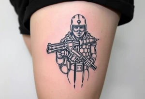 Mabel, soldier, Warrior, September, San Francisco tattoo idea