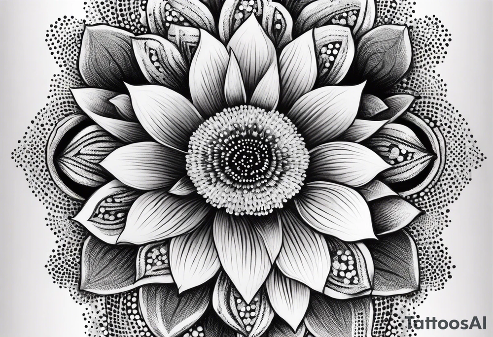 lace flowers tattoo idea