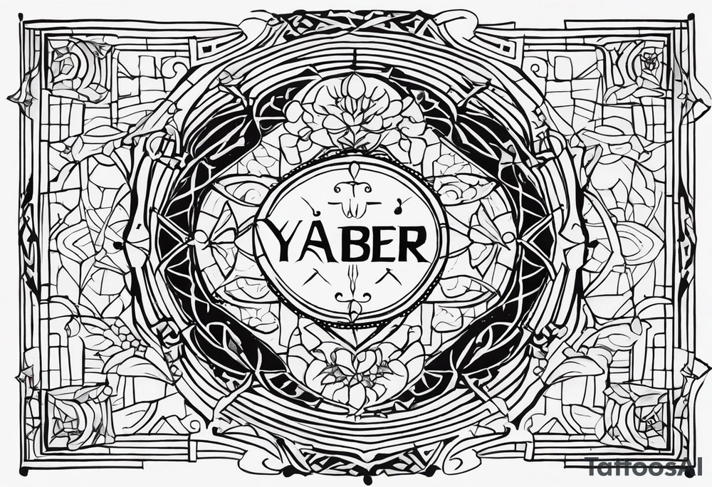 I want to combine elements that represent my mother's last name, 'Yaber,' which originates from Lebanon, and my father's last name, 'Kleinert,' which is German tattoo idea