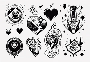 Love, introvert, gaming tattoo idea