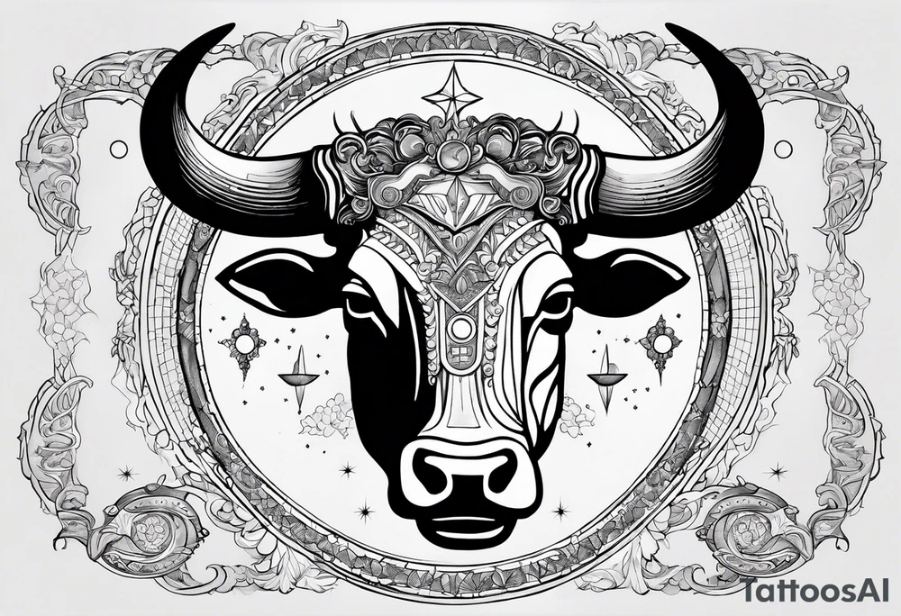 I want a Taurus head with the planets positions on May 20th, 1989 tattoo idea