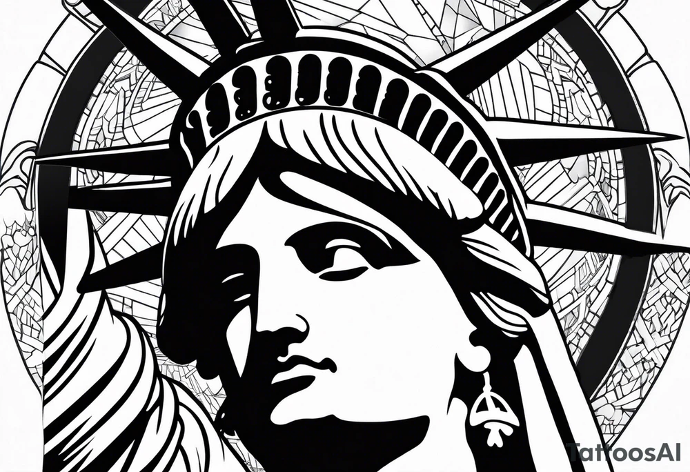 Statue of liberty tattoo idea