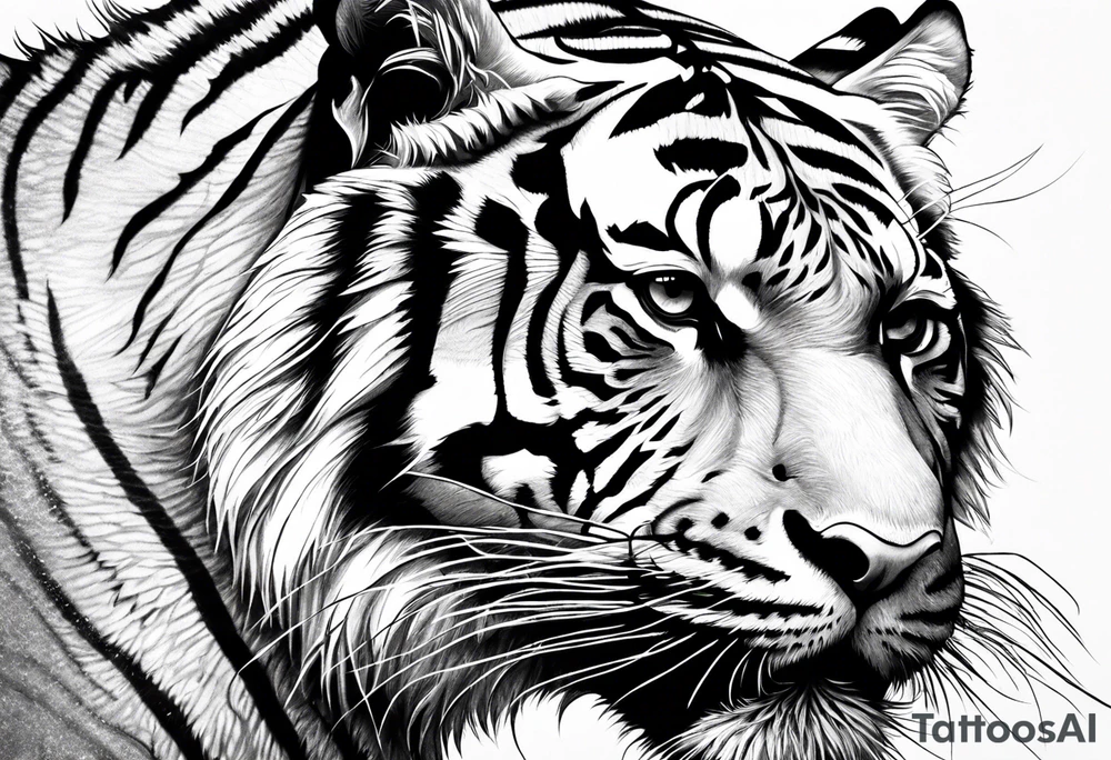 tiger tattoo idea