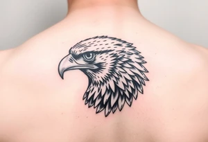 Hawk face as the eastern edge of Iowa tattoo idea