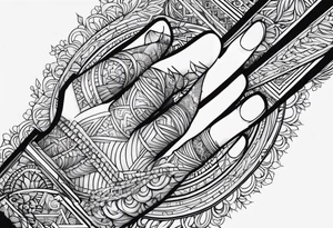 Fingers divine breath of life tattoo idea