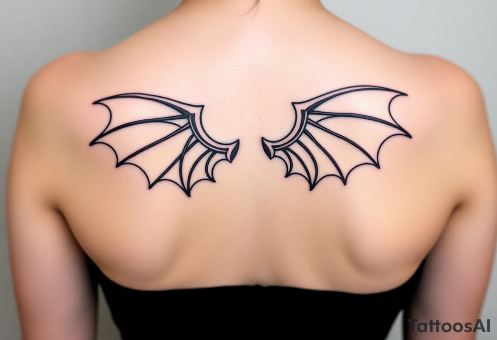 Dragon wings tattoo idea