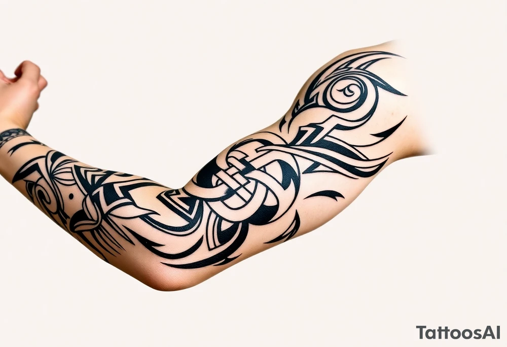 tibetan endless knot tattoo idea