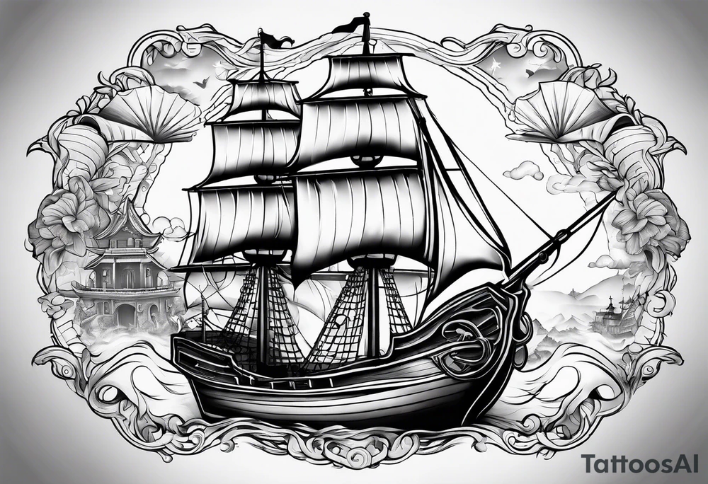 treasure map tattoo idea