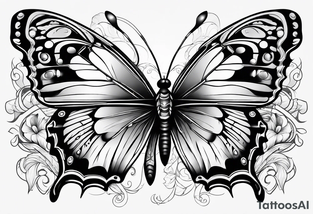 Butterflies tattoo idea
