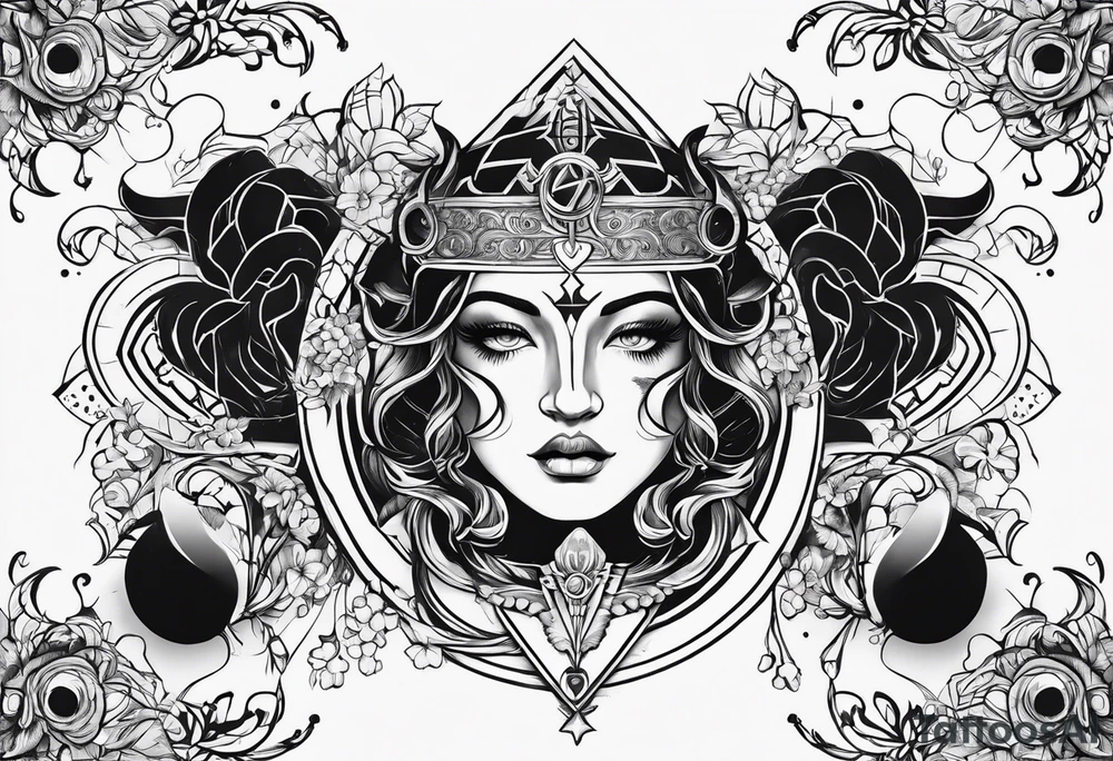 Gemini zodiac sign tattoo idea