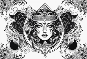 Gemini zodiac sign tattoo idea