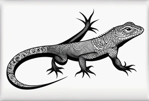 Lizard tattoo idea