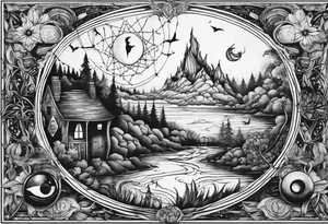 Harry Potter deathly hollows tattoo idea
